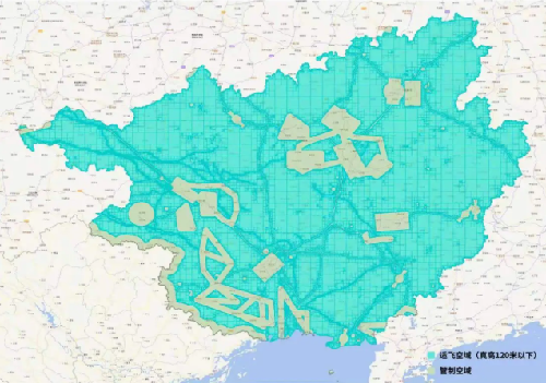 广西公布最新无人机适飞空域，占全区空域面积84% 